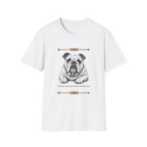 Bulldog Illustration T-Shirt | Vintage Rope Accent