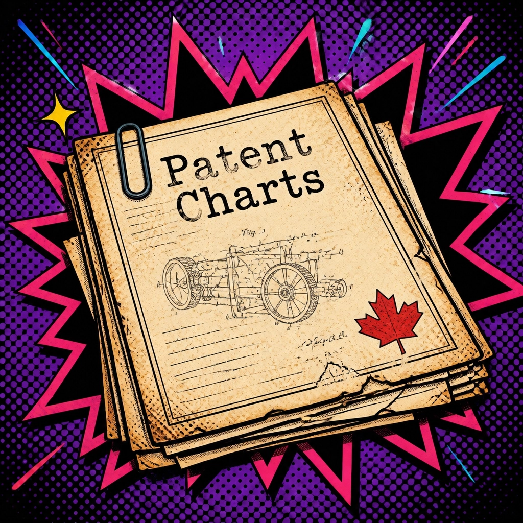 image  representing patent charts to explain the page we have with patent charts for researching age of items 