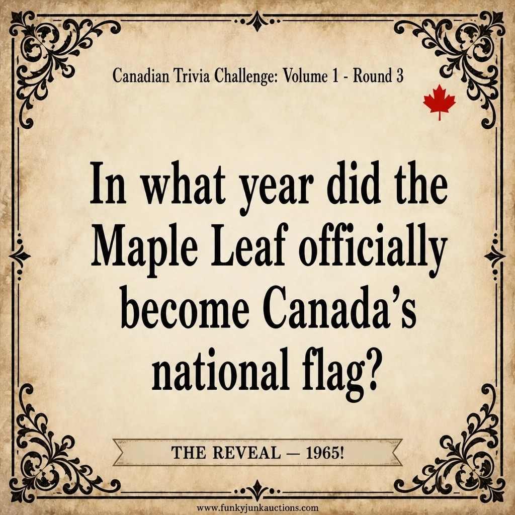 What year did the maple Leaf become Canada's national Flag 