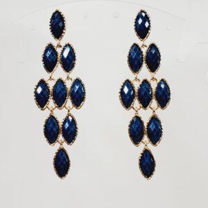 Long Blue Earrings