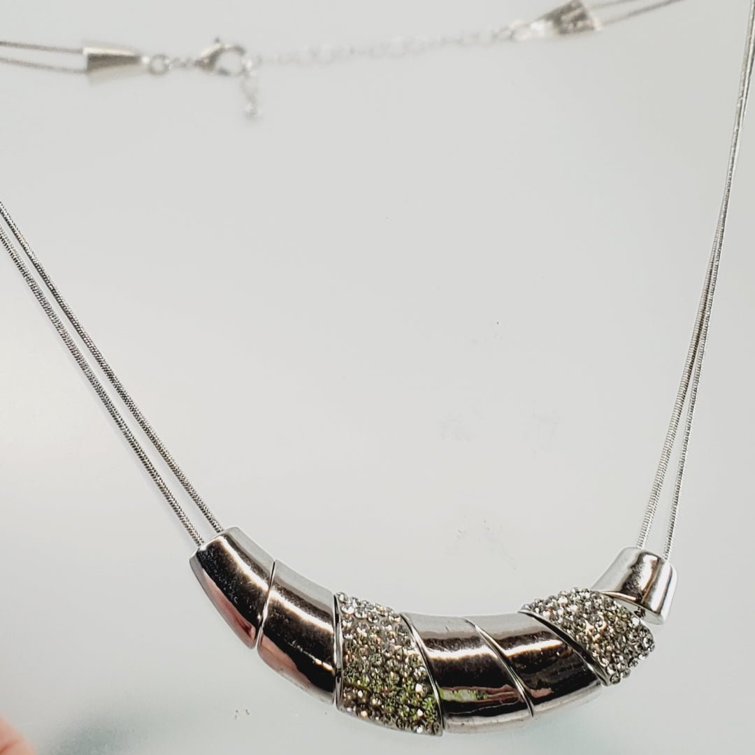 Vintage Sliding-Bead Necklace 16–18"
