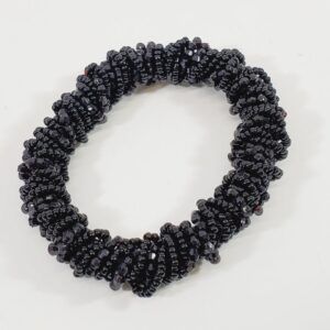 Black Beaded Twist Bracelet