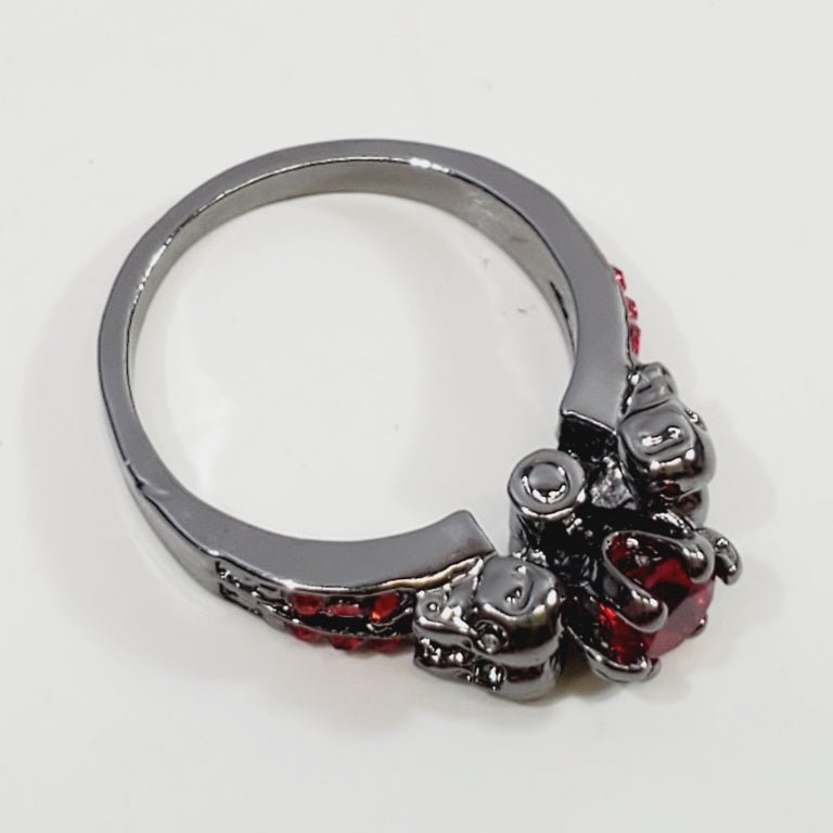 Red Crystal Ring Size 5.5 - Image 4