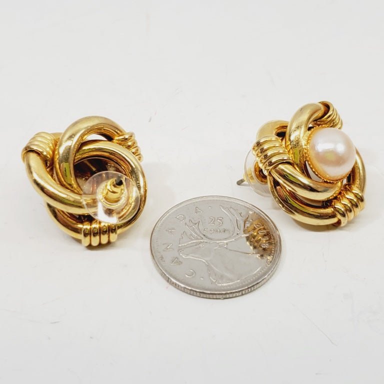 Vintage Pierced Earrings - Image 2