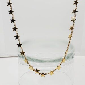 Vintage Signed D’Orlan Star Necklace 24"