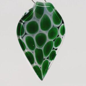 Handmade Large Art Glass Pendant