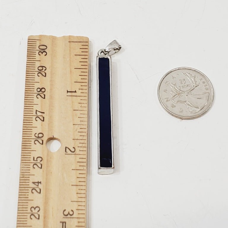Navy Blue Enamel Pendant - Image 2