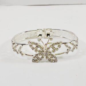 Crystal Hinged Butterfly Bracelet