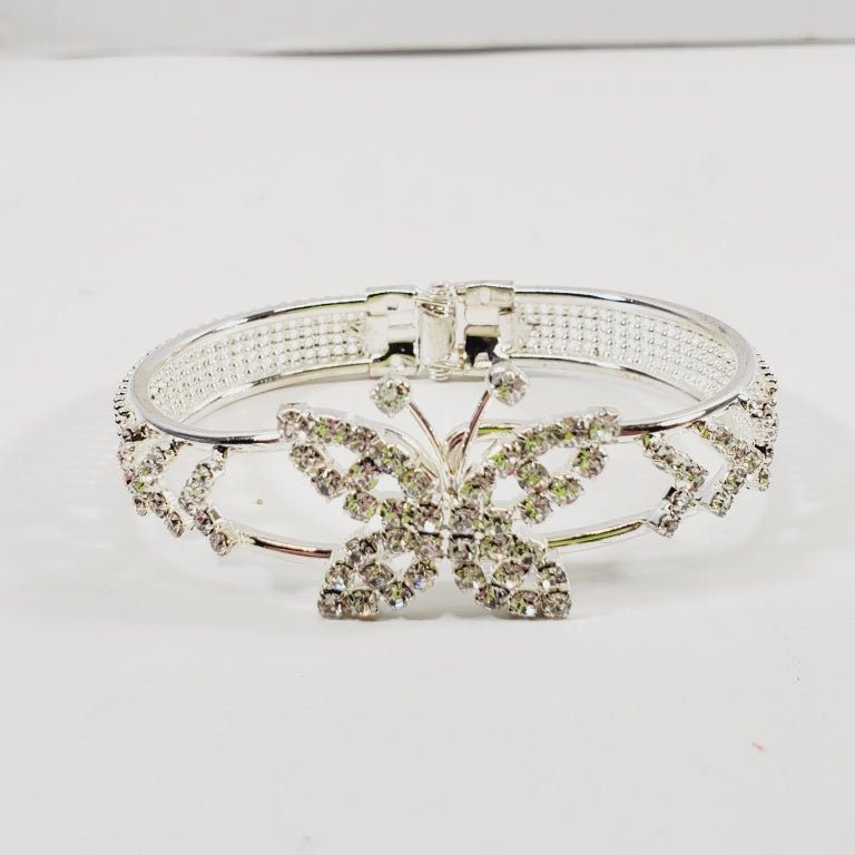 Crystal Hinged Butterfly Bracelet