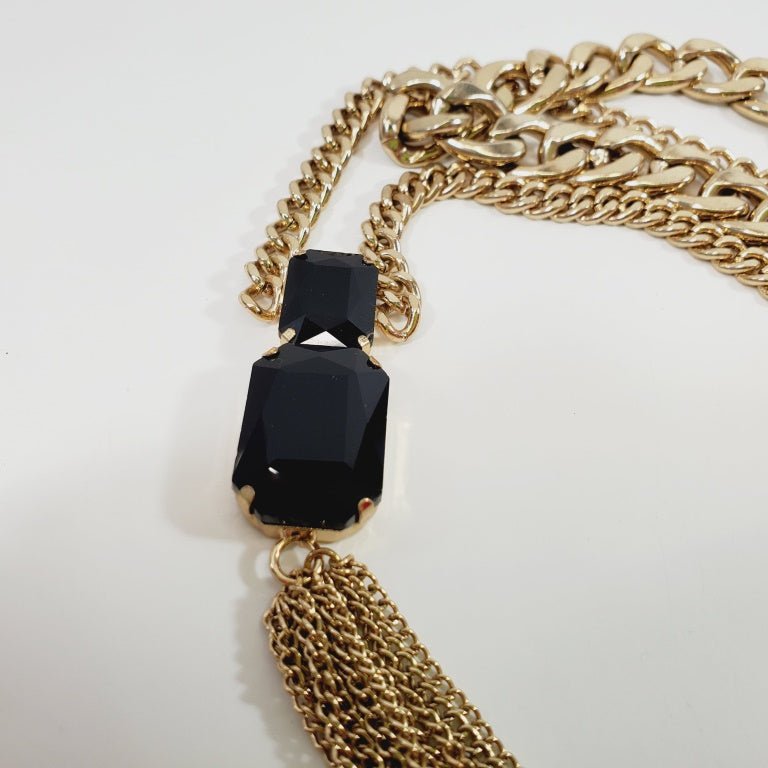 1980's Statement 16" Necklace with a 9" Pendant - Image 3