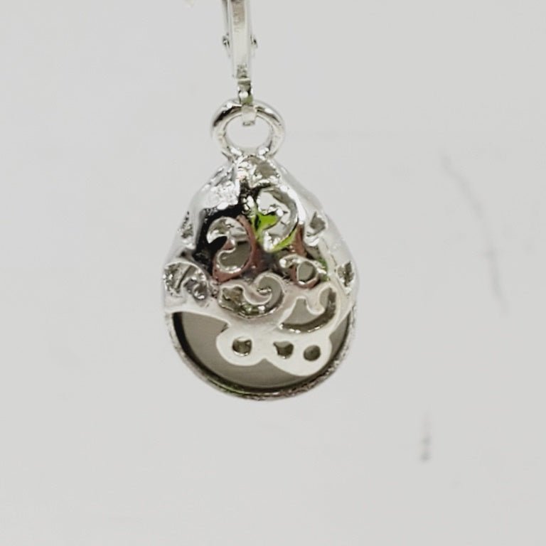 Butterfly Overlaid Earrings - Image 2
