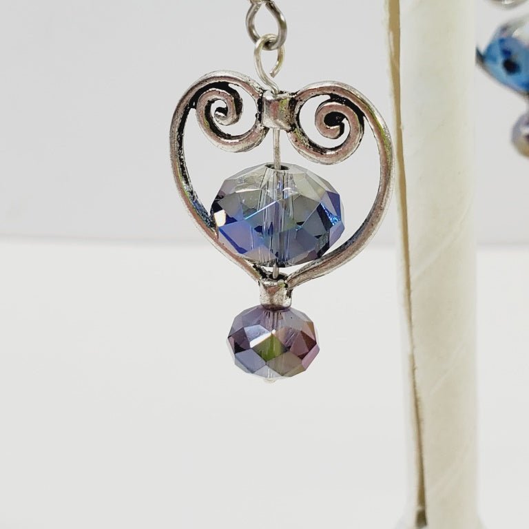 Heart Crystal Earrings - Image 2
