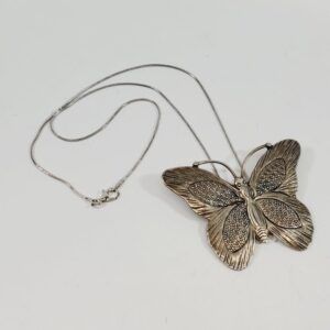 Butterfly Pendant 20" Necklace