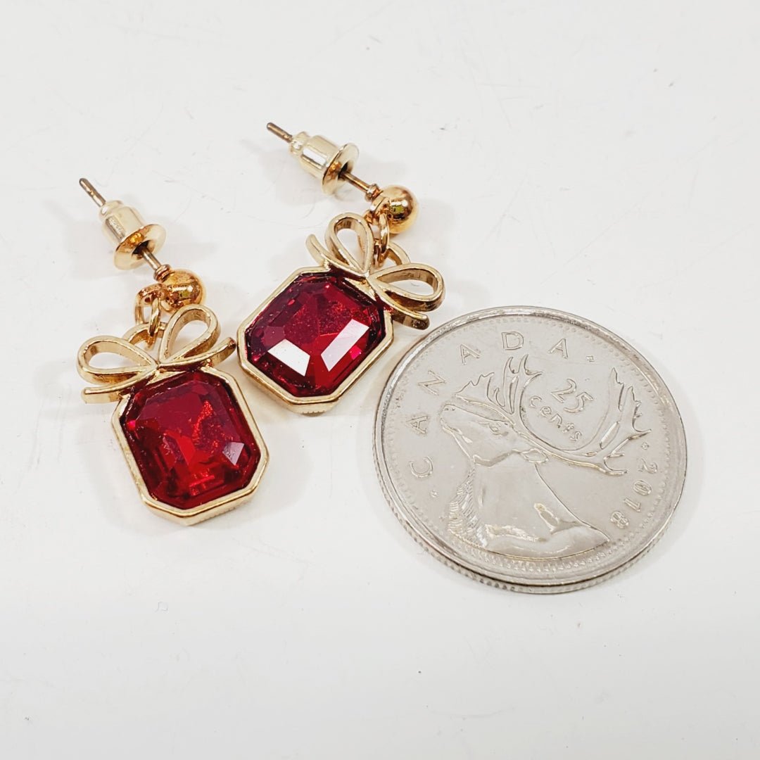 Crystal Christmas Presents Earrings - Image 2