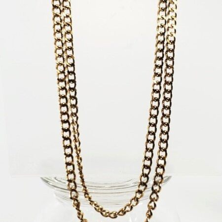 Vintage 2 Strand Chain Necklace