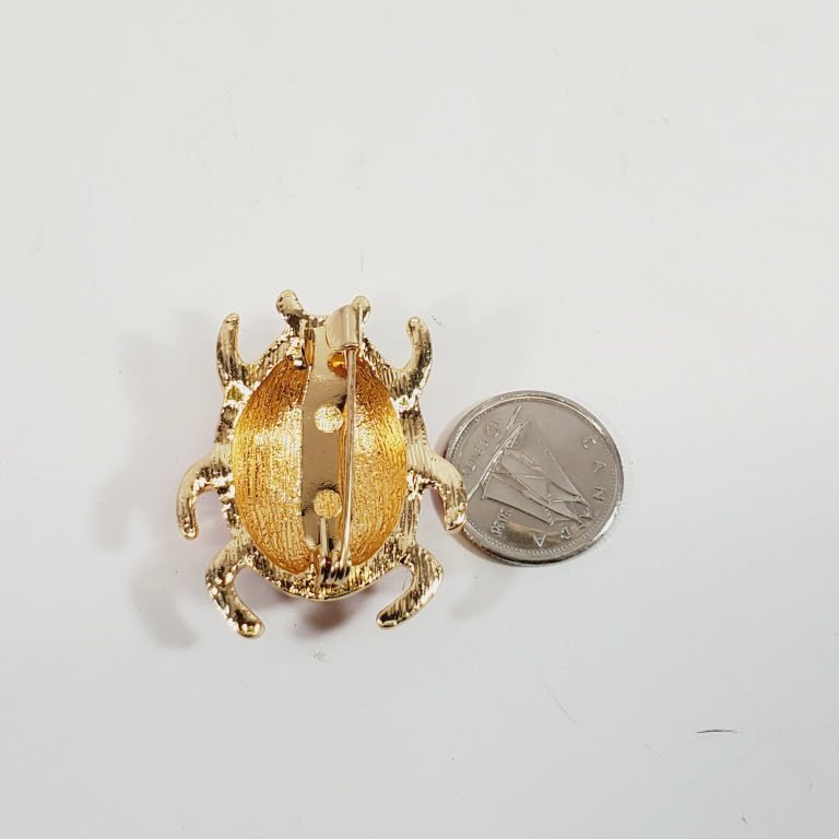 Red Beetle Ladybug Brooch - Image 3