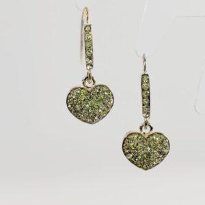 Crystal Heart Shaped Earrings