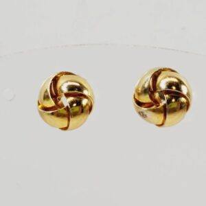 Vintage Gold-Tone Knot Earrings