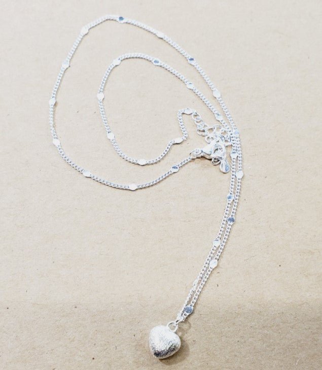 Dainty Chain with Heart Pendant 18" - Image 5