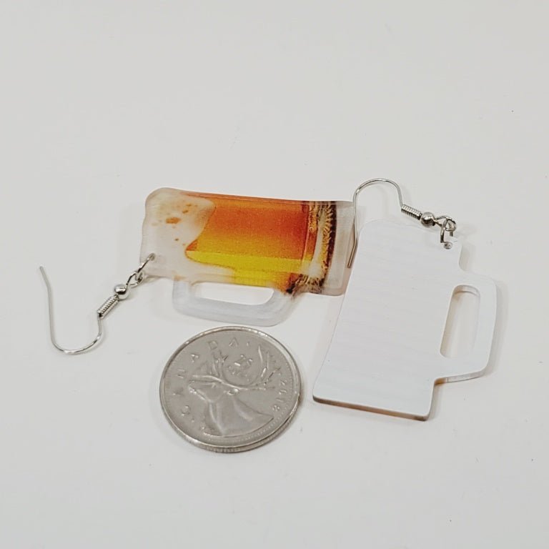 Beer in a Glass Pierced Earrings - Image 3