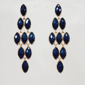 Long Blue Earrings