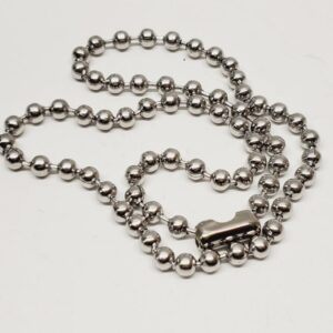 Stainless Steel Ball Chain Necklace 22"