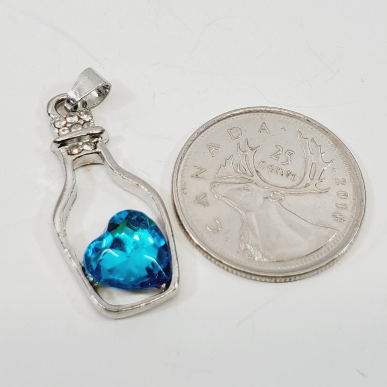 Ice Blue Crystal Pendant - Image 3