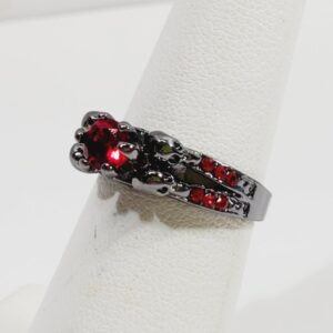 Red Crystal Ring Size 5.5