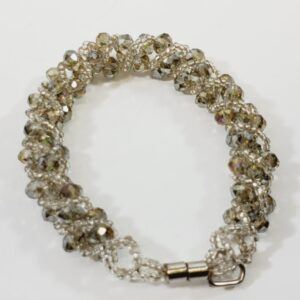Vintage Crystal Bracelet with Magnetic Closure