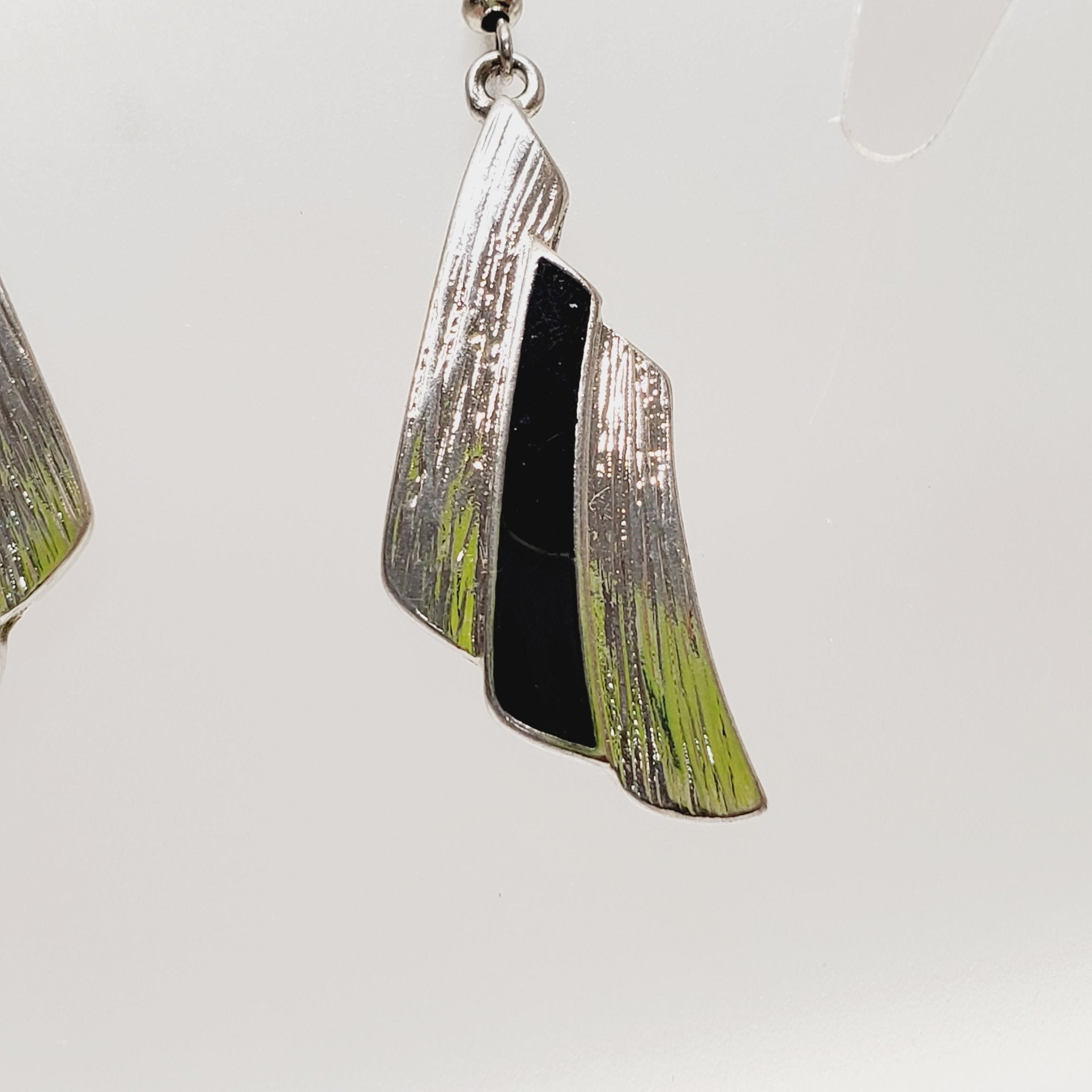 Vintage Dangle Pierced Earrings - Image 2
