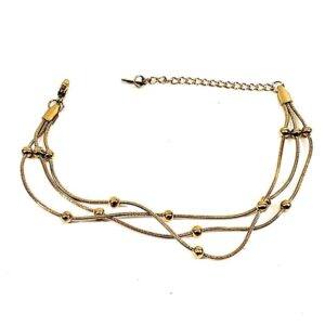 Vintage Multi-Strand Bracelet 7"