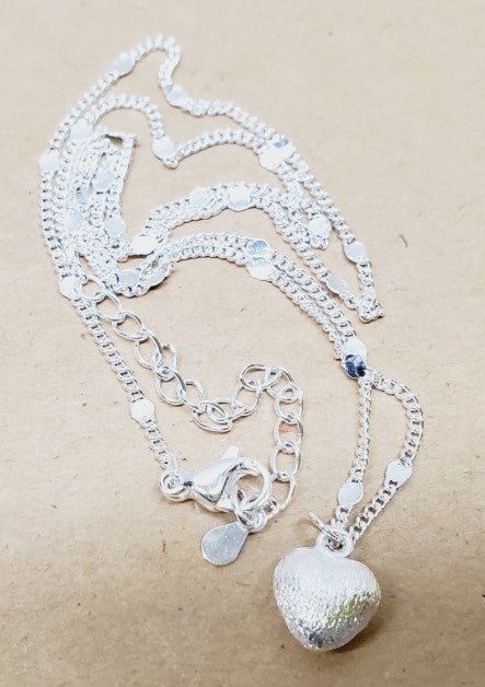 Dainty Chain with Heart Pendant 18" - Image 4