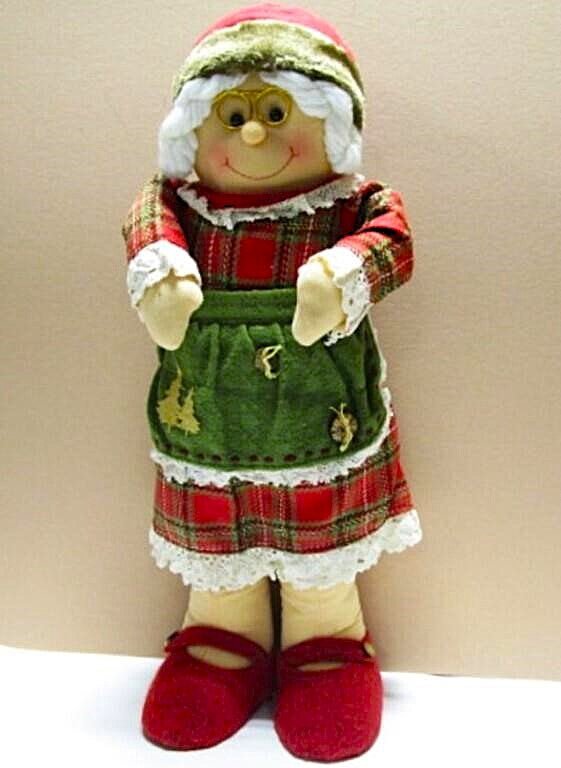 Vintage Mrs Santa Claus Figure