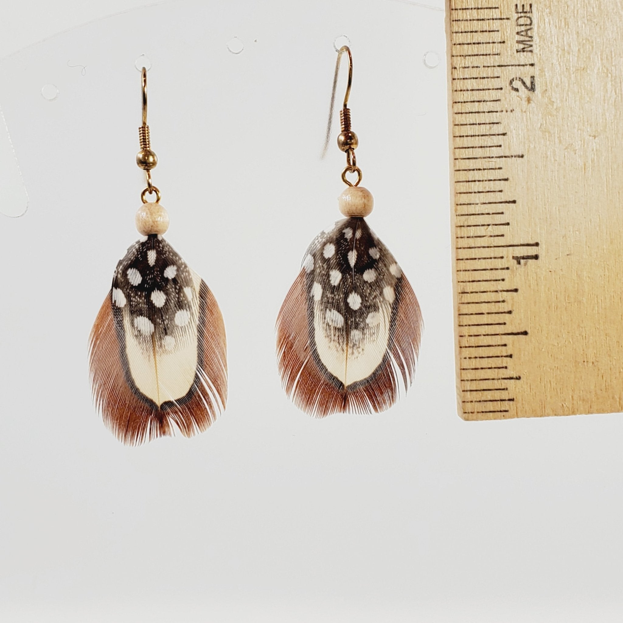 Real Feather Pierced Earrings - Image 3