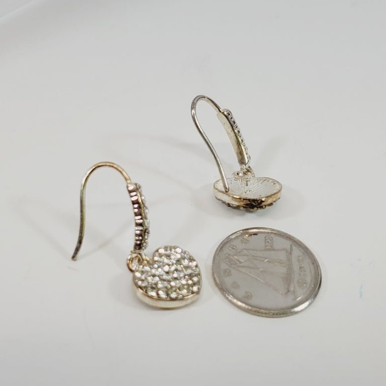 Crystal Heart Shaped Earrings - Image 3