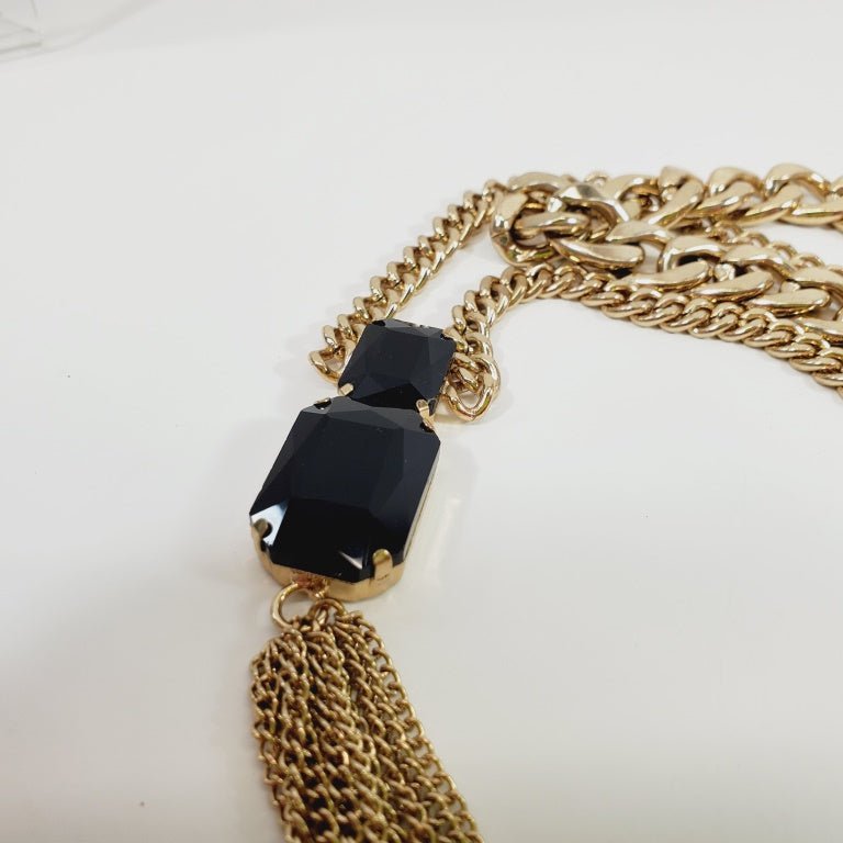 1980's Statement 16" Necklace with a 9" Pendant - Image 2