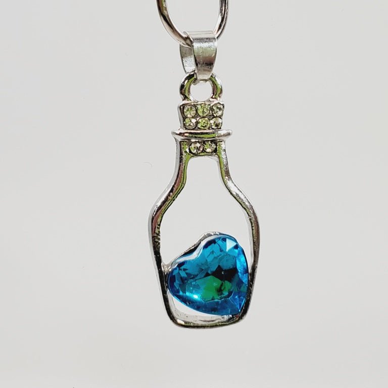 Ice Blue Crystal Pendant - Image 2
