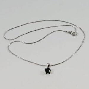 Green Crystal Pendant 20" Necklace
