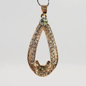 Vintage 1980's Teardrop Shaped Pendant