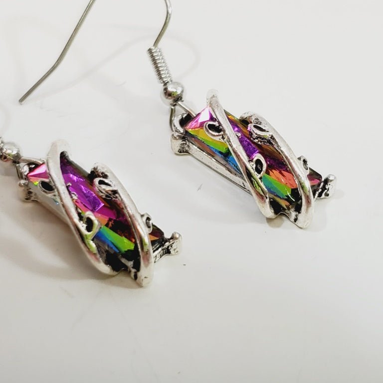 Iridescent Crystal Earrings