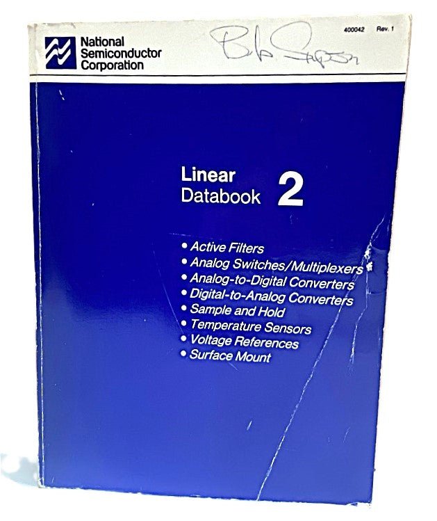 National Semiconductor Linear Databook 2 1988