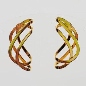 Vintage Spiral Pierced Earrings