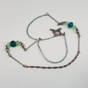 Vintage Handmade Necklace 24" With Toggle Closure