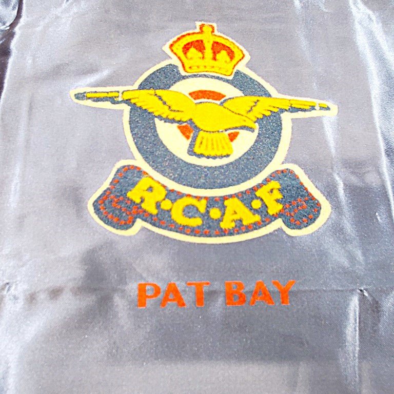 Vintage Pat Bay RCAF Air Force Souvenir Pillow Cover World War II - Image 3