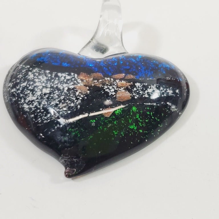 Murano Art Glass Heart Pendant - Image 2