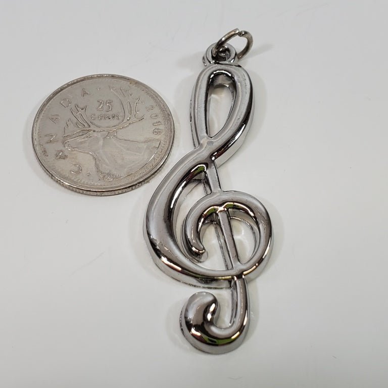 Music Note Treble Clef Pendant - Image 2
