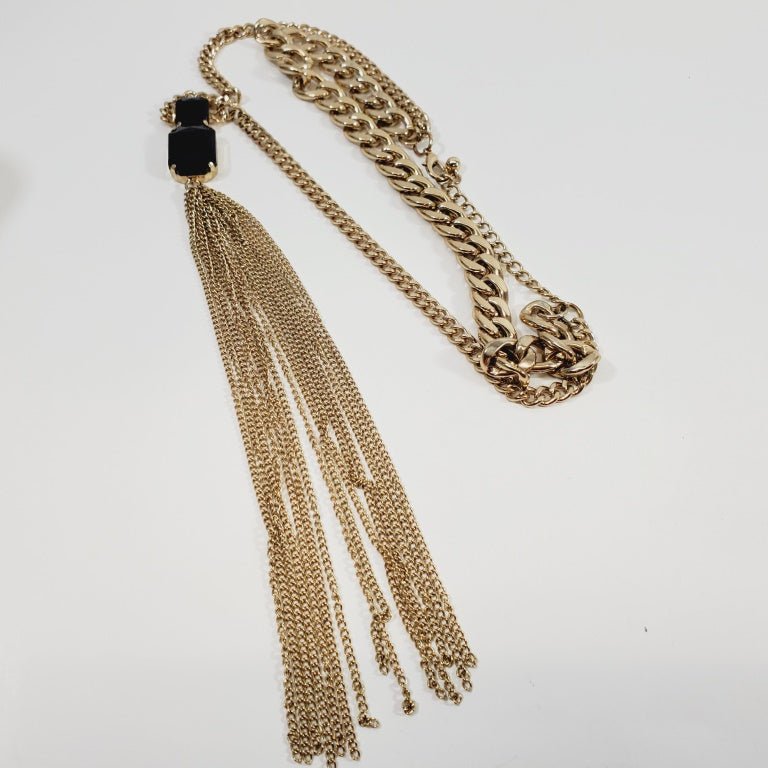 1980's Statement  16" Necklace  with a 9" Pendant