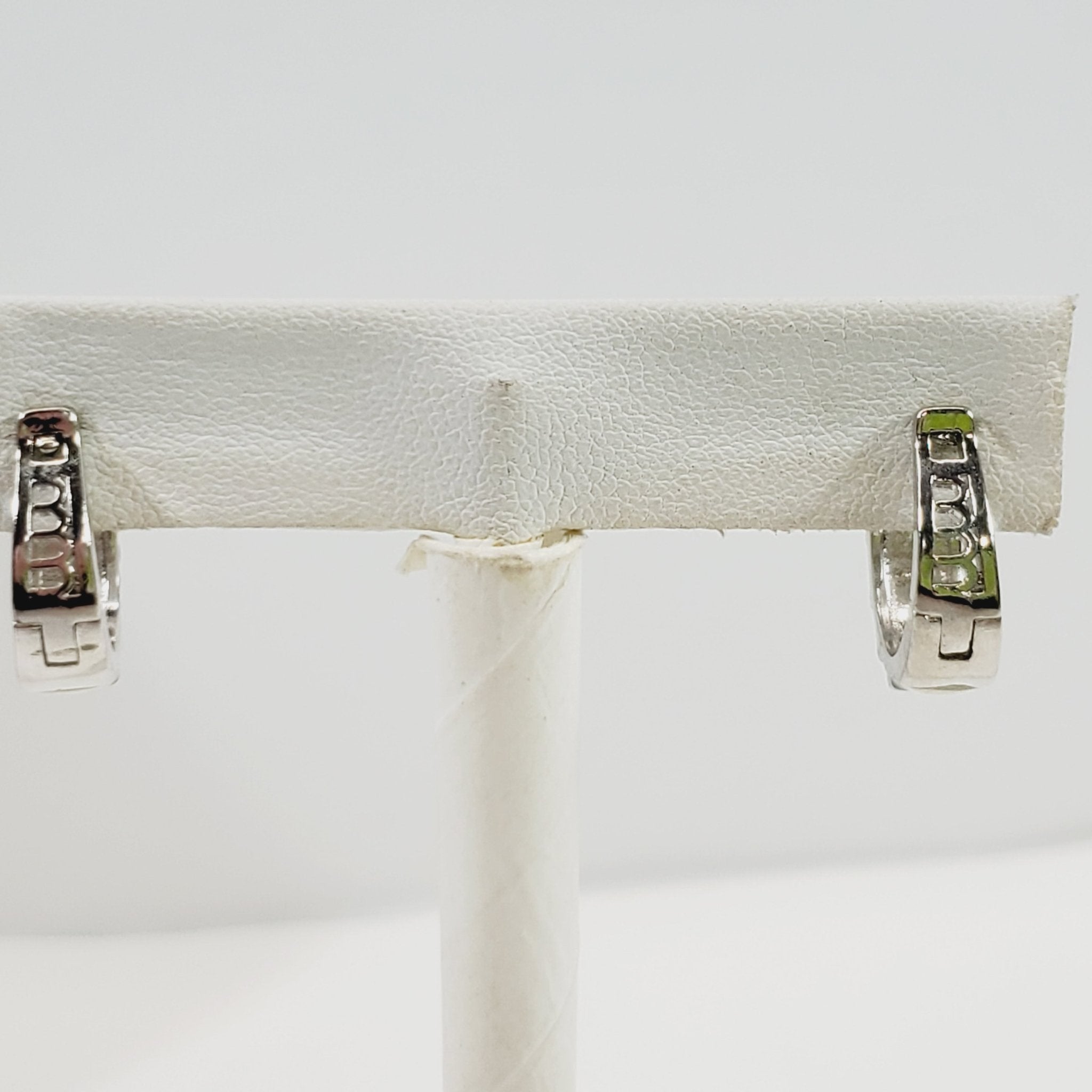 Hinged Back Enamel Earrings Circa 1980s - Image 2