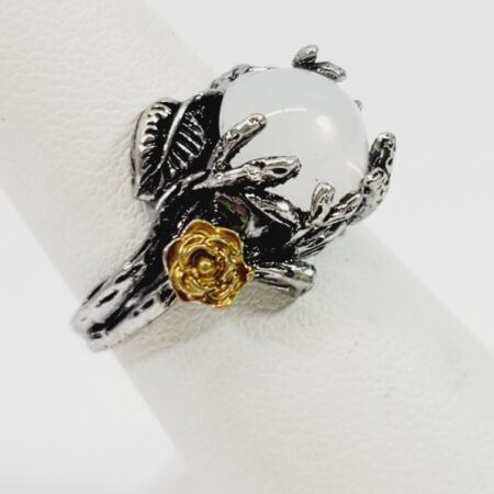 Figural Ring Size 6.5 Moonstone
