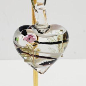 Murano Art Glass Heart Pendant